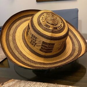 Vintage Colombian Sombrero Vueltiao Fino Hat Handmade Woven